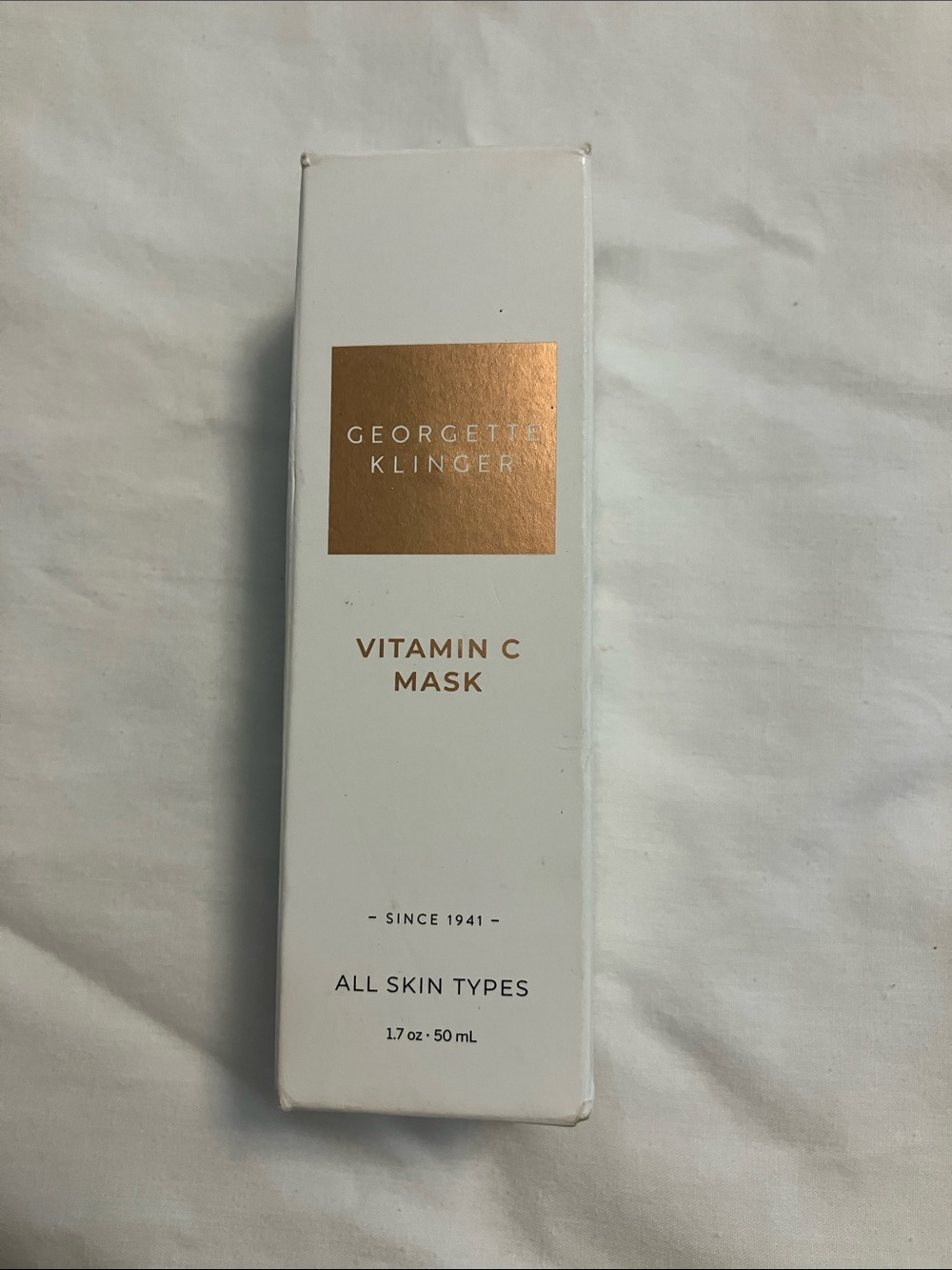 NIB Georgette Klinger Vitamin C Mask – White & Gold
